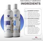 Lillian Ruff PRO Formula Berry Blue Brightening Dog Shampoo & Conditioner Set - Professional Show-Quality Whitening, Stain & Odor Eliminator, Hydrating Relief for Dry Skin, ProVitamin B5, USA Made