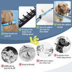 Mayerzon No Pull Dog Collar Martingale, Blue, S | Neck Cir 11.5"-14.5" | For Small Medium Large Dogs, Buckle, Heavy Duty Nylon, For Walking Training Hunting, Adjustable, Safe & Easy to Use, Patented