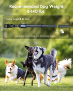 SLOPEHILL Dog Shock Collar,4200FT Dog Training Collar with Remote,Blue | IP68 Waterproof e Collar with Beep,Vibration,Safe Shock,Light,No Shock Mode,Shock Collar for Small Medium Large Dog 8-140lbs
