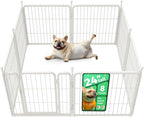 FXW Rollick Dog Playpen, Indoor, Yard & RV Camping, 24" H, 8 Panels | Easy setup, Heavy-duty, DIY layouts, Walk-through gate, for Puppies & Small Dogs, Patented