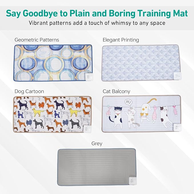 DOGNESS Rechargeable Scat Mats for Dogs, Cat Shock Mat - 31.5"x14.4" | Keep Dogs Off Couch and Furniture, Cats Off Kitchen Countertops, Safe Indoor Pet Deterrent for Restricted Areas