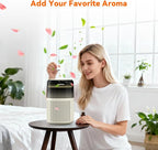 AIRROMI HEPA Air Purifier for Bedroom&Home,Pet Air Purifier for Home Pets,Removes Pet Odor,Cat Litter Smell,Dust,Smoke&Allergies,Quiet Room Air Purifier with Scents,360°Air Cleaner,A2005 Pink