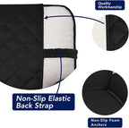 PureFit Reversible Quilted Couch Covers for Dogs Loveseat Sofa Cover 54" | Black/Black, Water Resistant Couch Protector, Washable Pet Couch Cover with Non Slip and Elastic Straps For Kids