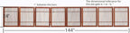 Urnporium Freestanding Wooden Dog Gate Foldable Indoor Pet Gate No Drill Expandable Barrier for Doorways Stairs Hallways Portable Wood Fence for Small Dogs & Puppies (Brown Pet Gate, 8 Panel 24" Tall)