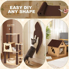 78.7"x15.8" Cat Scratching Mat Self Adhesive Furniture Protector Trim Fit | Stop Cat Scratching Furniture With Thick Felt Protector, Strong Adhesive, Easy Trim, Protects Couch Sofa Wall Instantly