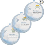 Citrus Magic Solid Air Fresheners, Pure Linen, 8 Ounce, Pack of 3 | Odor Absorbing, Passive Diffusion, Odor Elimination Up to 4 Weeks Each, Ideal for Home