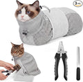 Hsei Cat Grooming Wrap for Cutting Nails with Nail Clipper and File,Medium