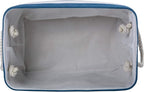 Bone Dry Pet Storage Collection Striped Paw Patch Bin, Large Rectangle, Navy
