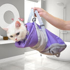 Cinf Cat Restraint Grooming Bag, Anti-Scratch Tool for Nail Trimming | Safe grooming restraint bag controls cat movement for bathing, nail trimming, injections and veterinary examinations