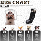EXPAWLORER Dog Socks for Summer Hot Pavement to Prevent Licking Paws, Anti Slip Doggie Grippy Booties Shoes for Hardwood Floors, Boots & Paw Protectors for Small Medium Large Senior Dogs Black L