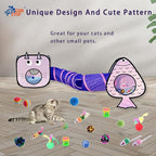 GONPET Set for Indoor Cats: 23 PCS Kitten Toys, Incl. Collapsible Pet Tunnel, Interactive Cat Teaser Wand & Balls