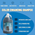 Bio-Groom Ultra-Black Dog Shampoo - Color Enhancing Pet Shampoo, Dog Bathing Supplies, Puppy Wash, Grooming Supplies, Cruelty-Free, Made in USA, Coat Brightener - 1 Gallon