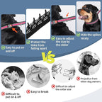Mayerzon Martingale Collar No Pull for Small Medium Large Dogs | Pink, S | Reflective, Patented Anti Pulling Dog Collar for Walking Training, Buckle, Adjustable, Safe for Night Walks, 2.5mm Links
