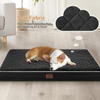 WNPETHOME Orthopedic Dog Bed for Crate, Waterproof Extra Large Dogs Bed with Removable Washable Cover, Multi-Needle Quilting Dogs Crate Beds