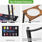 Elevated Dog Bowls for Large Dogs with Slow Feeder & Mat, 4 Height Adjustable & 101oz Bowls, Tall Raised Dog Bowl Stand