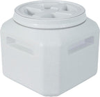 Vittles Vault Traditional Pet Food Storage Container For Dog Kibbles/Bird Seed/Oatmeal/Rice/Flour/Cereal, BPA Free Plastic, Sealed Airtight For Cat Food, Up To 30 lb, Made in USA, With Scoop, Gray