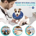 Supet Inflatable Dog Cone Collar Alternative After Surgery, Soft Donut Recovery E Collar for Neuter, Small Medium Large Dogs