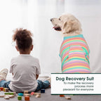 Kuoser Recovery Suit for Dogs Cats, Soft Dog Surgery Suit Female Male Spay | Professional Dog Onesie for Surgery, Substitute E-Collar & Cone, Prevent Licking Dog surgical suit Pet Neuter Suit