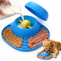 Slow Feeder Dog Bowls, Lick Mat & Interactive Rolling Ball, Dishwasher Safe | 2-in-1 Enrichment Lick Bowl, Anti-Slip Suction Base, Fits Liquid & Thick Treats, 150ml for Small Medium Large Dogs & Cats