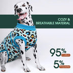 Kuoser Dog Recovery Suit After Surgery, Spay Neuter Surgical Suit for Dogs | Post Surgery Anti-Licking Dog Onesie Protects Wounds and Incisions, E-Collar & Cone Alternative Bodysuit for Female Male Dogs