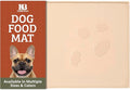Leash Boss Silicone Pet Bowl Mat - Non-Slip Surface Secures Dog Food Tray - Raised Edge Spill Guard Cat Water Mat - Dishwasher-Safe Silicone Tray for Dog Food & Water - XL 25 x 17 in, Beige