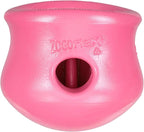 WEST PAW Zogoflex Toppl Interactive Treat Dispensing Puzzle Dog Toy for Mental Stimulation & Enrichment-Holds Kibble & Treats-Lickable, Freezable & Dishwasher Safe-Made in USA-Small-Geranium