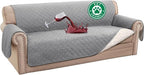 Turquoize 100% Waterproof Sofa Covers Couch Cover Sofa Cover for Dogs Couch Protector Triple Non-Slip Sofa Slipcover for 3 Cushion Couch Furniture Protector for Pets, Kids,Dog (Sofa 70", Dove Gray)