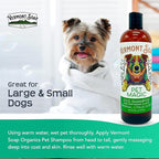 Vermont SOAP Organics Pet Shampoo - Infused with Organic & Natural Olive Oil, Coconut & Aloe Vera Dog Shampoo for Sensitive Skin - USDA Certified Grooming Pet Shampoo - Original Citrus (16oz) | Original Citrus scent, organic olive oil, coconut & aloe v...