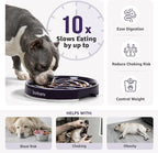 LOOBANI 4.5 Cups Ceramic Slow Feeder Dog Bowls Giant Dogs with Grip Handles | Heavy Ceramic, Stay in Place, Healthier Eating, Durable & Easy-Clean, Foam-Protected, Perfect for Fast-Eating Large Breeds