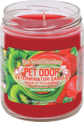 Kiwi Twisted Strawberry Pet Odor Exterminator 13 Ounce Jar Candle