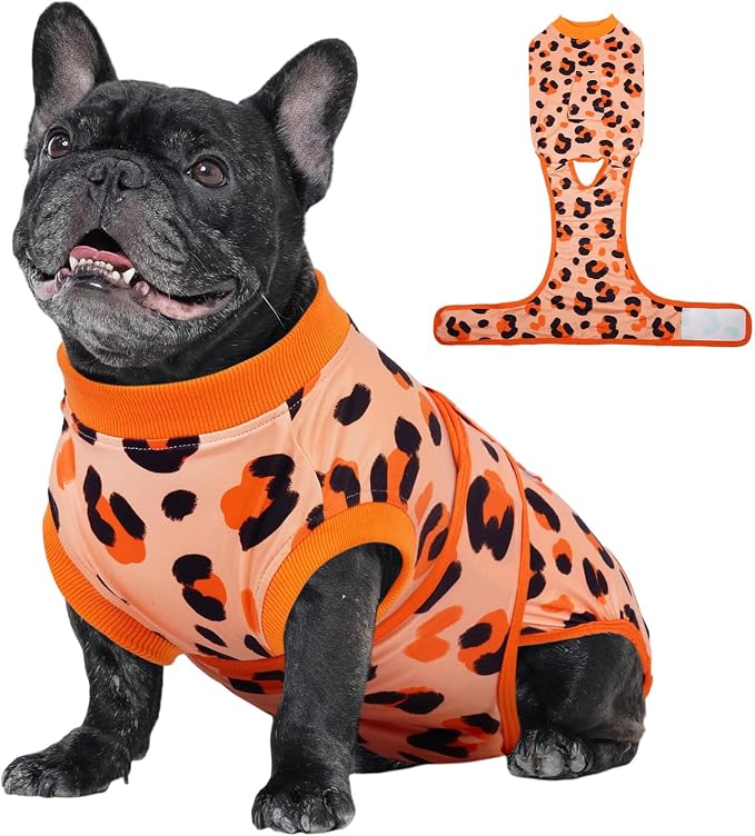 Kuoser Dog Recovery Suit After Surgery, Spay Neuter Surgical Suit for Dogs | Post Surgery Anti-Licking Dog Onesie Protects Wounds and Incisions, E-Collar & Cone Alternative Bodysuit for Female Male Dogs