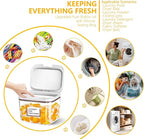 15 lb Airtight Pet Food Storage Container, 11 L, White | 11 L BPA-free bin with airtight pop-lock lid keeps up to 15 lb of dry dog or cat food, treats, rice, flour, or cereal fresh.