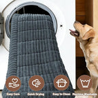 Dog Car Seat Waterproof Bed Cover Nonslip Car Back Seat Soft and Comfortabl | Pet Bed Mat Car Blanket for Travel Backseat Extender Seat Covers Dog Bed for Cars Trucks and SUVs (Dark Gray 23.6” x 51”)
