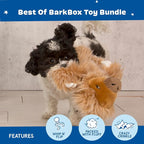 BARKBOX Best of BarkBox Interactive Plush Dog Toy Bundle