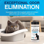 Nonscents Cat litter Deodorizer - Odor Eliminator - 16 ounce | Extends Litter Lifespan, Reduces scooping, Fragrance-free, Unscented, Odor Neutralization, Long-lasting, Non-toxic