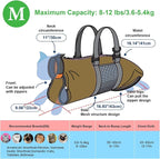 Cinf Cat Restraint Grooming Bag, Anti-Scratch Tool for Nail Trimming | Safe grooming restraint bag controls cat movement for bathing, nail trimming, injections and veterinary examinations