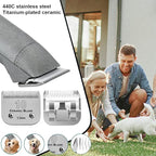 Dog Grooming Blades Compatible with Andis Clipper/Oster A5/Wahl KM Series | Dog Clipper Blade,Ceramic Blade & Stainless Steel Blade Size:#10+30+7FC+5FC,Silver,3 Count