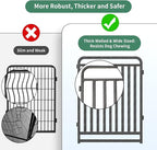40 Inch Dog Playpen Outdoor, 36 Panels Puppy Playpen Heavy Duty Dog Play Pen Indoors, Rust Resistant Dog Pen for Large/Medium/Small Dogs, Dog Fence for RV Camping