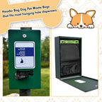 Ireer 2500 Pcs Dog Bags Bulk, Dog Pet Waste Bags Bulk, Leakproof Easy Single Pull Bag for Poop Station Fit Hang Hole Dispenser Pet Waste Bag for Home Outdoor