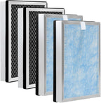 Upgraded 25 Replacement Filter, Compatible with 25 S1/W1/B1 Air Purifier,4 in 1 Stage with Pre-filter,High-Efficiency Core Layer,and Activated Carbon,4-Pack