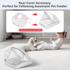 Rear Cover for Automatic Microchip Cat Pet Feeder - Prevents Persistent Pet from Getting Food from The Back of The Feeder (3 Pack)