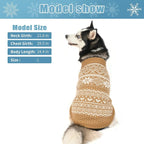 HOMIMP Argyle Dog Sweater - Warm Winter Coat for Small, Medium & Large Dogs, Ugly Puppy Sweater for Boys & Girls