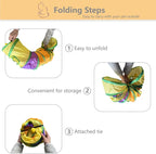Foldable H-Shaped Cat Tunnel Toy with Interactive Playing Balls - 4 Exits for Cats, Kittens, Rabbits & Small Pets Collapsible Play Tube for Indoor Fun & Exercise (Colorful)