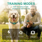 Touch-Screen Dog Shock Collar, 2600FT Range, IPX8 Waterproof | Dog Training Collar With Remote, Rechargeable E-Collar, Security Lock, Beep/Vibration/Shock Modes Fits All Breeds and Sizes