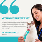 Cat Calming Lickable Treats for Anxiety Relief - Squeezable Calming Puree Pouches for Cats - Feline Stress Relief Behavior Support for Travel, Vet Visits, Grooming, & Separation (Salmon, 40 Ct)