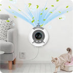 Small Filterless Air Purifiers for Home, Water Ionic Pet Odor Eliminator Air Cleaner for Odors, Smell & Smoke, USB Powered Quiet Mini Portable Air Purifier for Bathroom/Bedroom/Travel, White