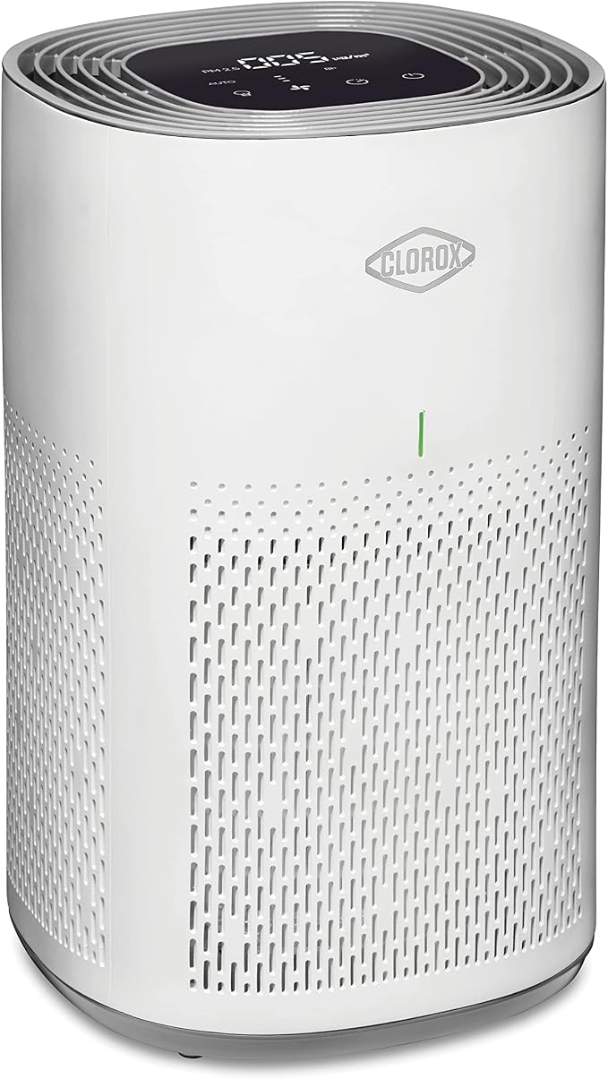 Clorox Medium Room Air Purifiers for Bedroom Home, True HEPA Filter