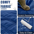 Smiry Waterproof Dog Bed Cover, Reversible Pet Blanket for Sofa Couch | Soft Washable Dog Blanket, Leakproof Couch Cover for Dogs Cats & Furniture Protection, 52x82, Navy/Blue