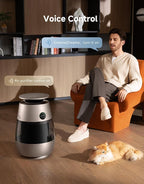 Dreame Pet Air Purifier AP10, Suck Up Floating Cat Dog Hair Dander, NeverChange 5.4-Year Filters for Odor Purification, 1346 ft² for Home Large Room, Pet-Friendly Design, APP & Voice Control, Gold