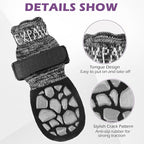 EXPAWLORER Anti Slip Dog Socks to Prevent Licking Paws,Winter Dog Boots & Paw Protectors,Dog Booties for Hardwood Floors with Grippers,Dog Shoes for Hot/Cold Pavement Small Medium Large Senior Dog